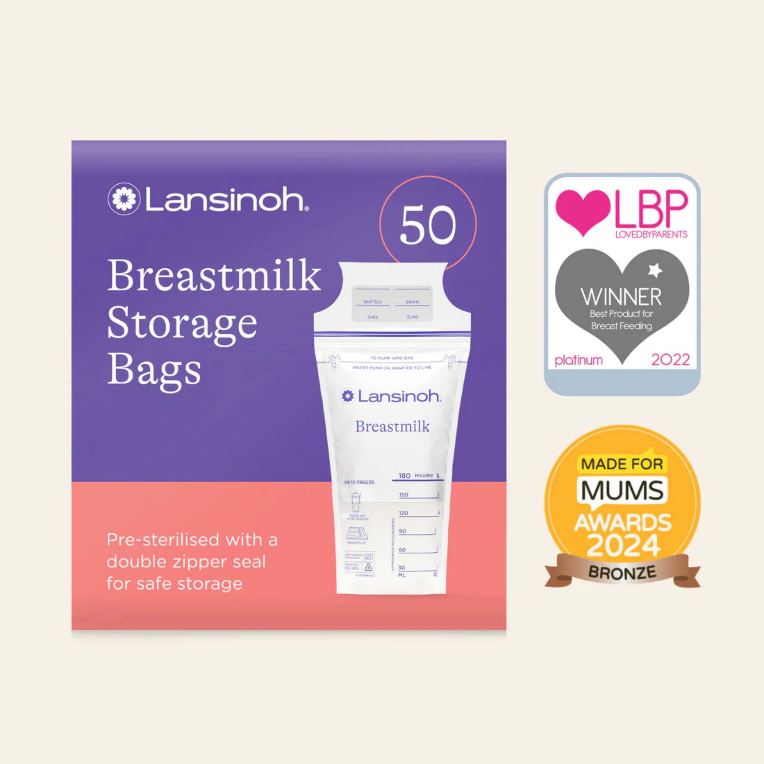 Lansinoh Milk Storage Bags 50