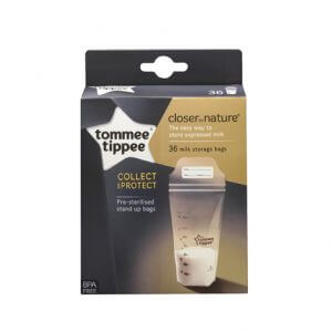 Tommee Tippee Closer to Nature Breast Milk Storage Bags 36pk