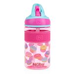 Nuby Thirsty Kids Freestyle Hard Straw Water Bottle