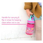Nuby Thirsty Kids Freestyle Hard Straw Water Bottle