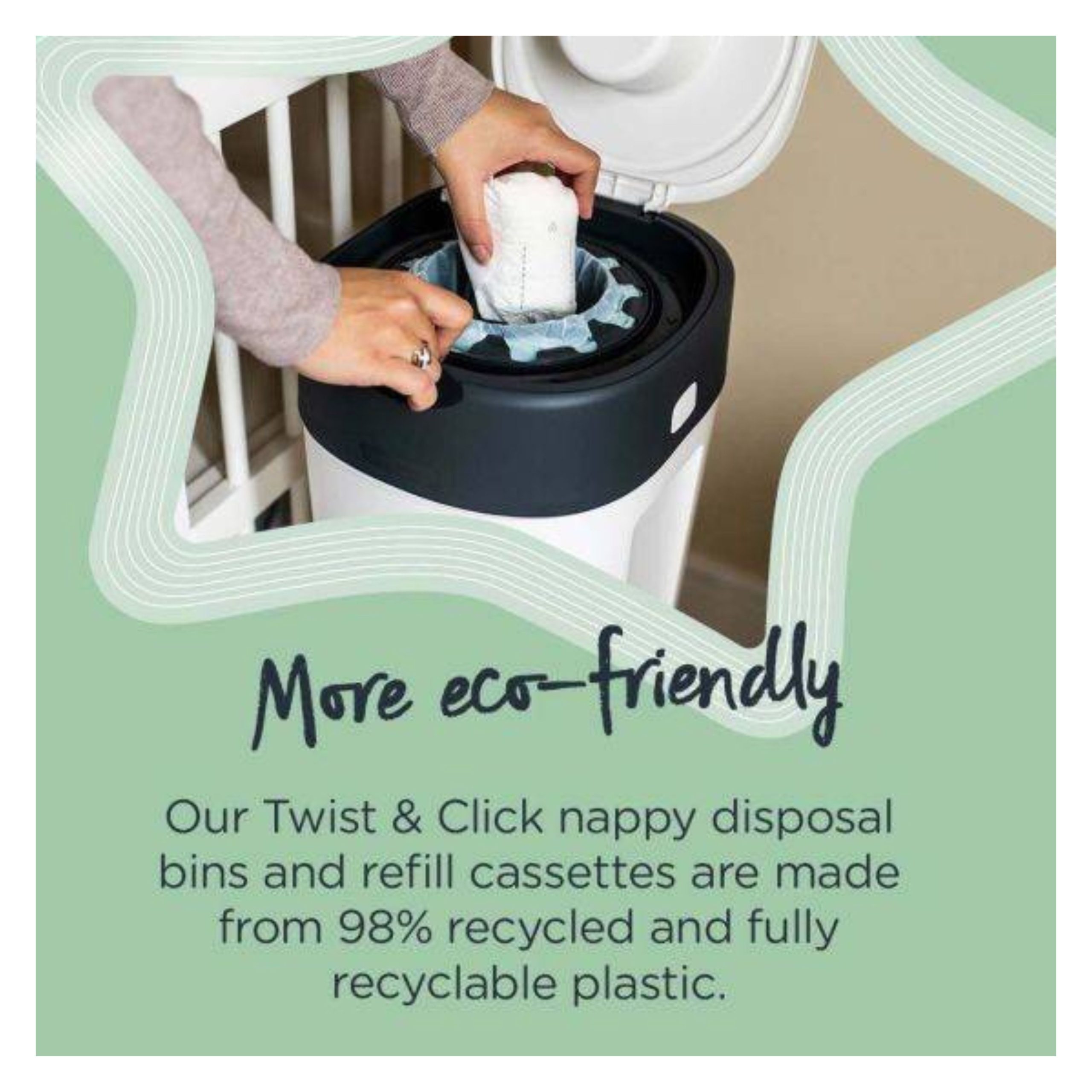 Tommee Tippee Sangenic Twist and Click Cassette, 3pk (3)