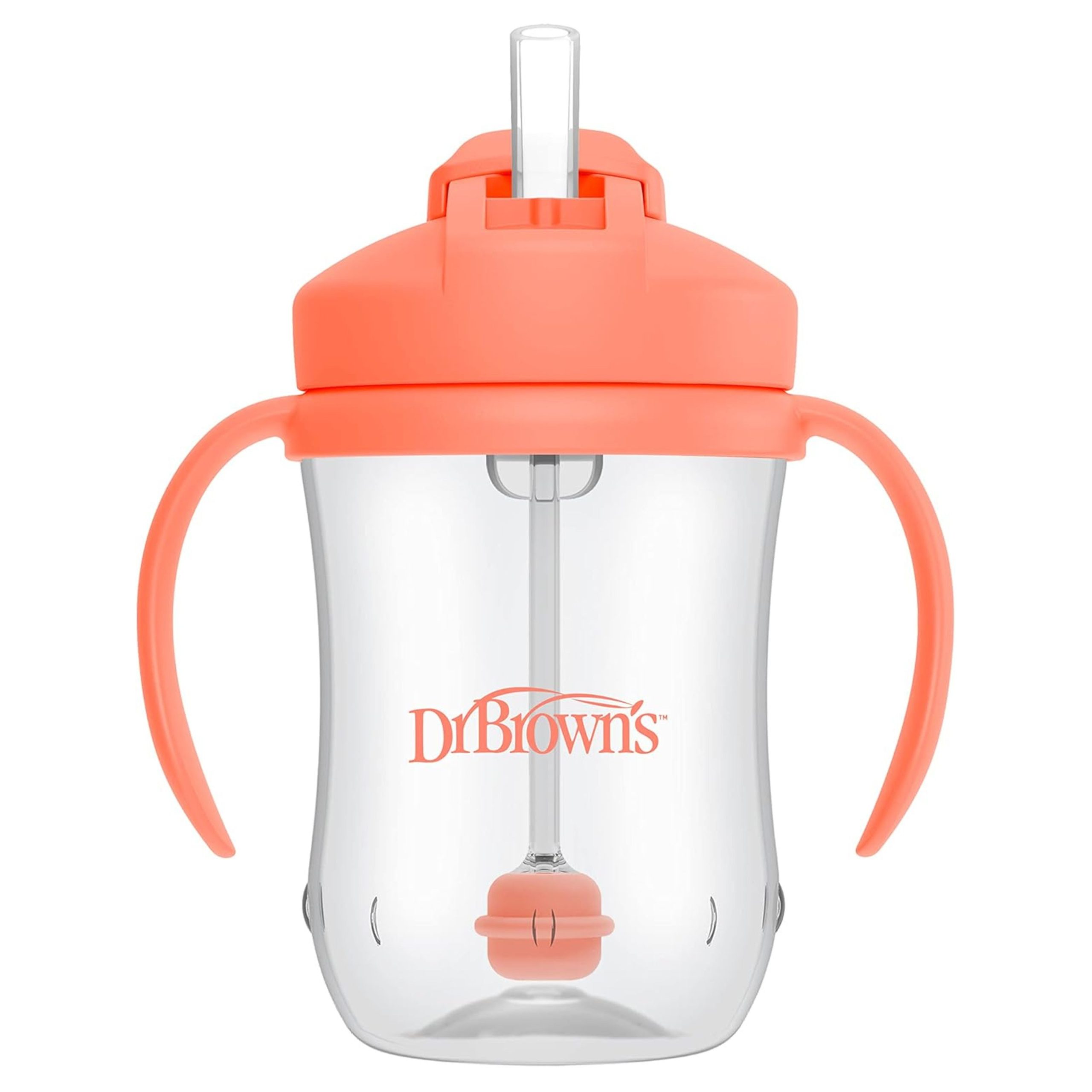 Dr Brown's Straw Cup 270ml, pink