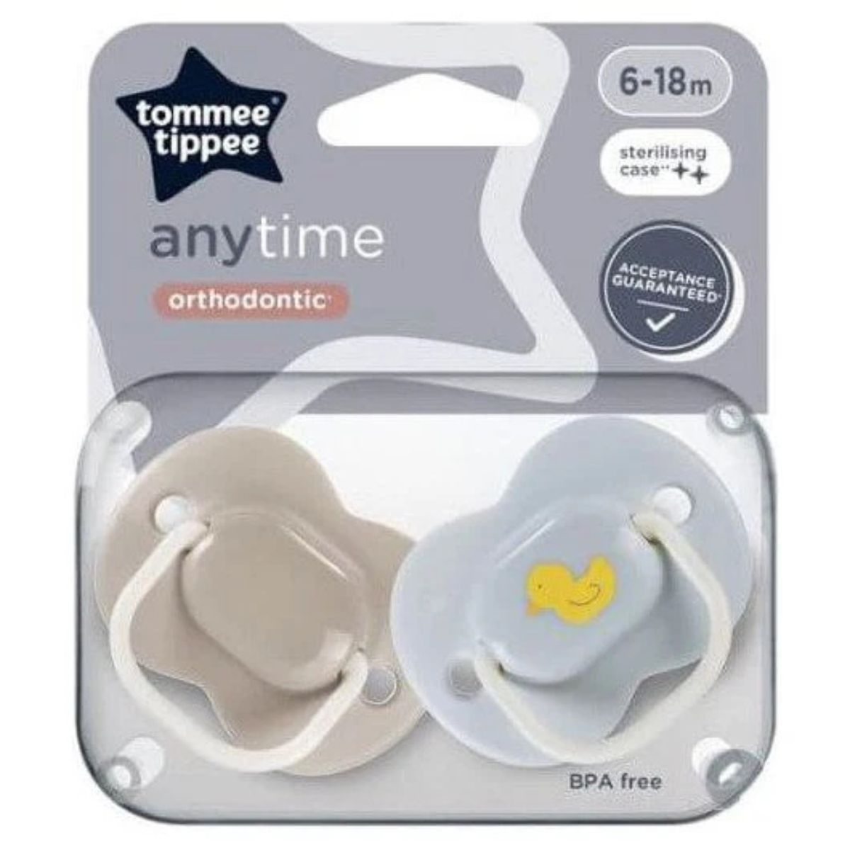 Tommee Tippee Closer to Nature Anytime Soother 2Pk (2)