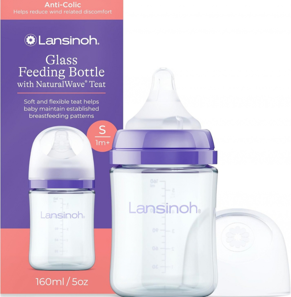 Lansinoh Glass Feeding Bottle 160ml